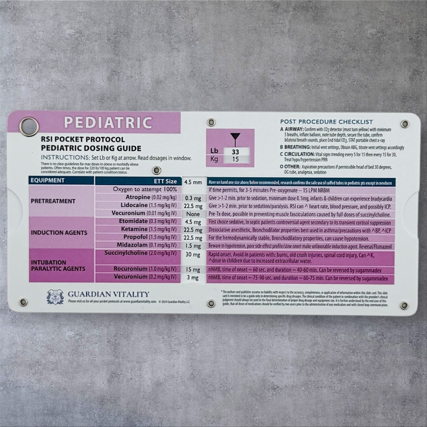 Adult & Pediatric RSI Medication Dosing Guide
